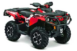 Can Am Outlander XT / DPS / SST ATV Custom Graphic Kit - 2013-2013