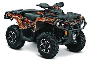 Can Am Outlander XT / DPS / SST ATV Custom Graphic Kit - 2013-2013