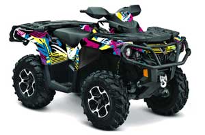 Can Am Outlander XT / DPS / SST ATV Custom Graphic Kit - 2013-2013