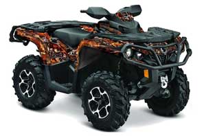 Can Am Outlander XT / DPS / SST ATV Custom Graphic Kit - 2013-2013