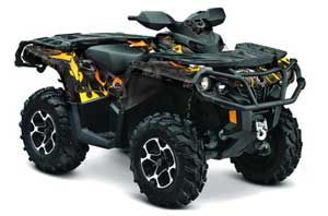 Can Am Outlander XT / DPS / SST ATV Custom Graphic Kit - 2013-2013