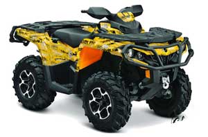 Can Am Outlander XT / DPS / SST ATV Custom Graphic Kit - 2013-2013