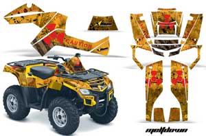 Can Am Outlander EFI 500 / 650 ATV Custom Graphic Kit - 2012-2015