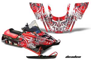 Polaris 700XC / 800XCR / 600 RMK Sled Graphic Kit - 1999-2003 Deaden Red