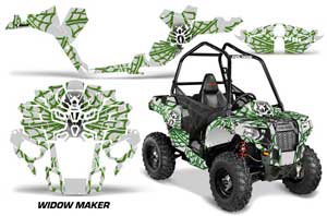 Polaris Sportsman ACE 325 / 570 ATV Graphic Kit - 2014-2016 Widow Maker Green