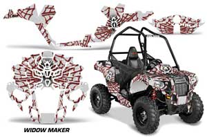 Polaris Sportsman ACE 325 / 570 ATV Graphic Kit - 2014-2016 Widow Maker Red
