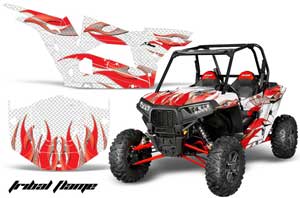Polaris RZR 1000 XP 2 Door Graphic Kit - 2013-2016 Tribal Flame Red