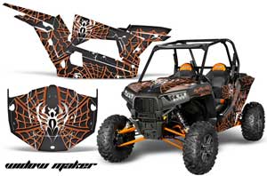 Polaris RZR 1000 XP 2 Door Graphic Kit - 2013-2016 Widow Maker Orange
