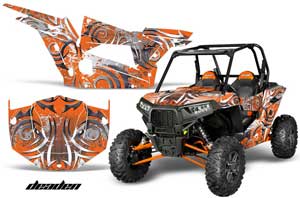 Polaris RZR 1000 XP 2 Door Graphic Kit - 2013-2016 Deaden Orange