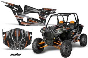 Polaris RZR 1000 XP 2 Door Graphic Kit - 2013-2016 Nuke Orange