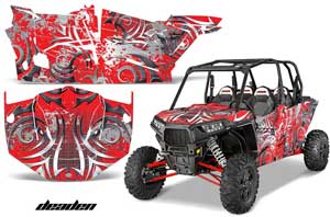 Polaris RZR 1000 XP 4 Door Graphic Kit - 2013-2016 Deaden Red