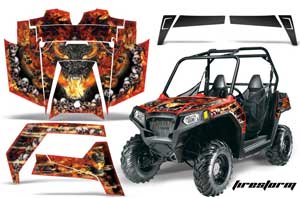 Polaris RZR 570 Graphic Kit - All Years Firestorm Red