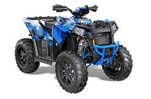 Polaris Scrambler XP 850 / 1000 ATV Graphic Kit - 2013-2016 Carbon X Blue