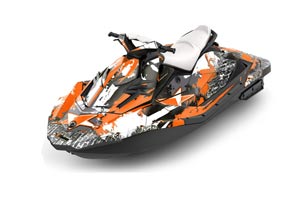 Sea Doo Bombardier Spark (2 UP) Jet Ski Graphic Kit
