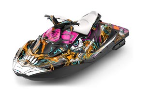 Sea Doo Bombardier Spark (3 UP) Jet Ski Graphic Kit