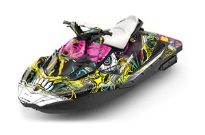 Sea Doo Bombardier Spark (3 UP) Jet Ski Graphic Kit