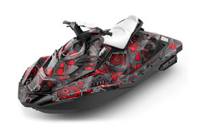 Sea Doo Bombardier Spark (3 UP) Jet Ski Graphic Kit