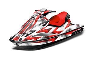 Sea Doo GTI Sitdown Jet Ski Graphic Kit