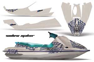 Sea Doo Bombardier GTS Jet Ski Graphic Kit - 1992-1997 Widow Maker Blue