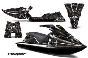 Sea Doo XP Bombardier Jet Ski Graphic Kit - 1994-1996 Reaper Black