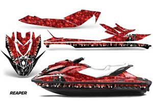 Sea Doo GTI / GTR / GTS Sitdown Jet Ski Graphic Kit - 2011-2018 Reaper Red