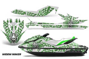 Sea Doo GTI / GTR / GTS Sitdown Jet Ski Graphic Kit - 2011-2018 Widow Maker Green