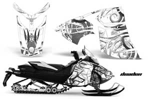 Ski Doo Rev XR Sled Graphic Kit - 2013-2018 Deaden White