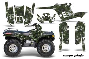 Polaris Sportsman 400 / 500 / 600 / 700 ATV Graphic Kit - 1995-2004 Camoplate Green