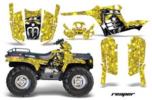 Polaris Sportsman 400 / 500 / 600 / 700 ATV Graphic Kit - 1995-2004 Reaper Yellow
