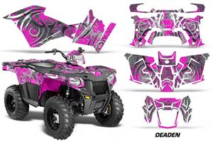 Polaris Sportsman 325ETX / 450 / 570 ATV Graphic Kit - 2014-2017 Deaden Pink