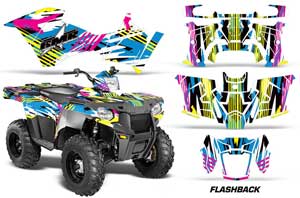 Polaris Sportsman 325ETX / 450 / 570 ATV Graphic Kit - 2014-2017 Flashback
