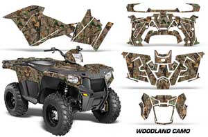 Polaris Sportsman 325ETX / 450 / 570 ATV Graphic Kit - 2014-2017 Woodland Camo