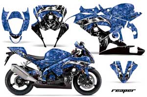 Suzuki GSXR 1000 Graphic Kit - 2005-2006 Reaper Blue