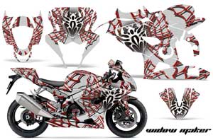 Suzuki GSXR 1000 Graphic Kit - 2005-2006 Widow Maker Red