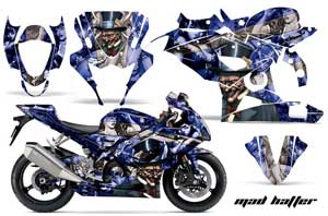 Suzuki GSXR 1000 Graphic Kit - 2005-2006 Mad Hatter Blue