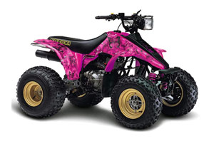 Suzuki LT 230/R ATV Graphic Kit - All Years Butterfly Pink