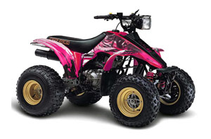 Suzuki LT 230/R ATV Graphic Kit - All Years Carbon X Pink