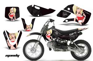 Suzuki DRZ 110 Dirt Bike Graphic Kit - All Years Mandy Red