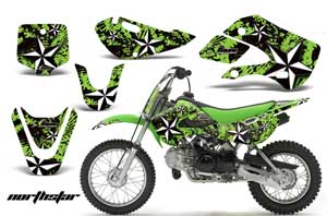 Suzuki DRZ 110 Dirt Bike Graphic Kit - All Years NorthStar Green