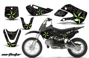 Suzuki DRZ 110 Dirt Bike Graphic Kit - All Years NorthStar Black