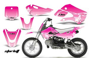 Suzuki DRZ 110 Dirt Bike Graphic Kit - All Years Starlett Pink