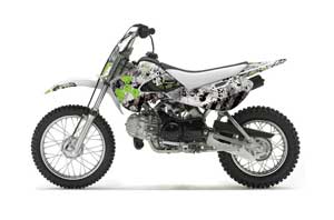 Suzuki DRZ 110 Dirt Bike Graphic Kit - All Years Meltdown Green