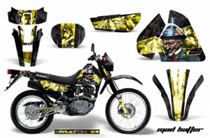 Suzuki DRZ 200 SE Dirt Bike Graphic Kit - 1996-2009 Mad Hatter Yellow