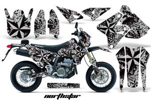 Suzuki DRZ 400 S Metal Tank Dirt Bike Graphic Kit - 2000-2018 NorthStar Silver