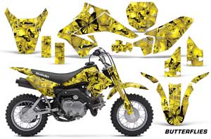 Suzuki DRZ 70 Dirt Bike Graphic Kit - 2008-2016 Butterfly Yellow