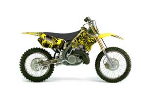 Suzuki RM 125 Dirt Bike Graphic Kit