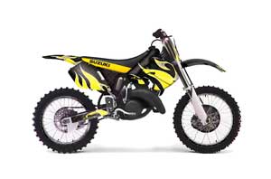 Suzuki RM 125 Dirt Bike Graphic Kit