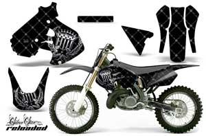Suzuki RM 250 Dirt Bike Graphic Kit - 1999-2000 Silver Star - Reloaded Chrome