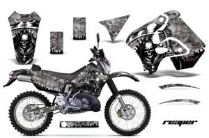 Suzuki RMX 250 S Dirt Bike Graphic Kit - 1996-1998 Reaper Silver
