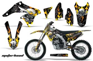 Suzuki RMZ 250 Dirt Bike Graphic Kit - 2010-2016 Motorhead Black